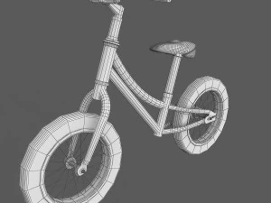 mini childrens balance bike 3D Model