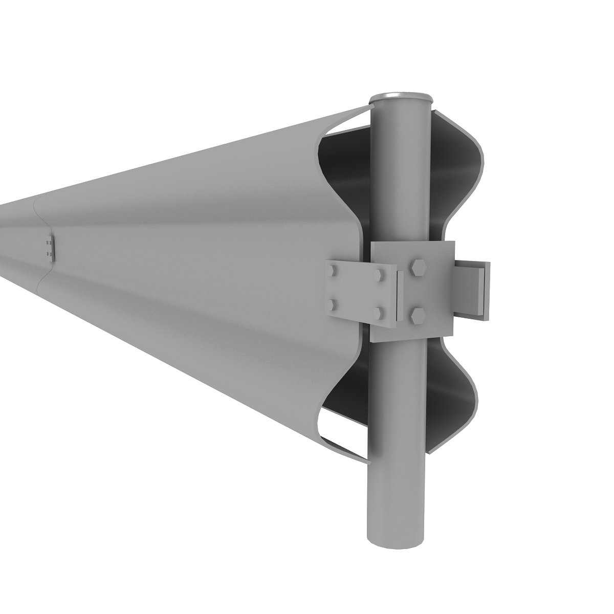 Road Safety Barrier 3d Model In Race Track 3dexport