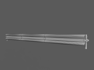 road safety barrier Modèle 3D