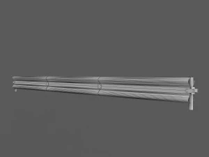 road safety barrier 3D Model