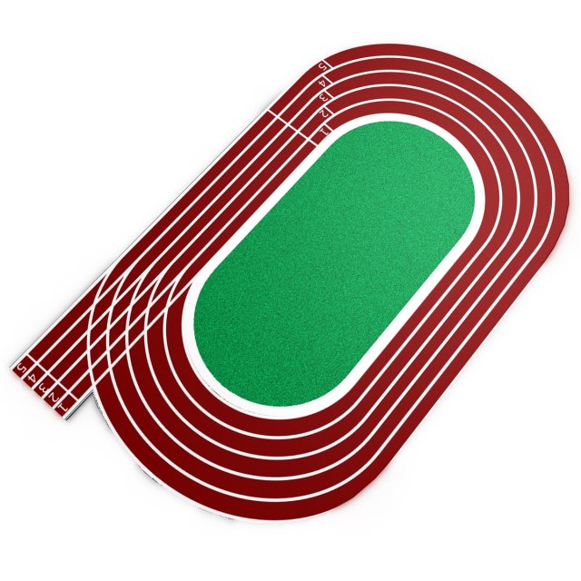 running track Model 3D .c4d .max .obj .3ds .fbx .stl .blend 