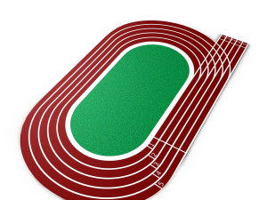 running track Model 3D