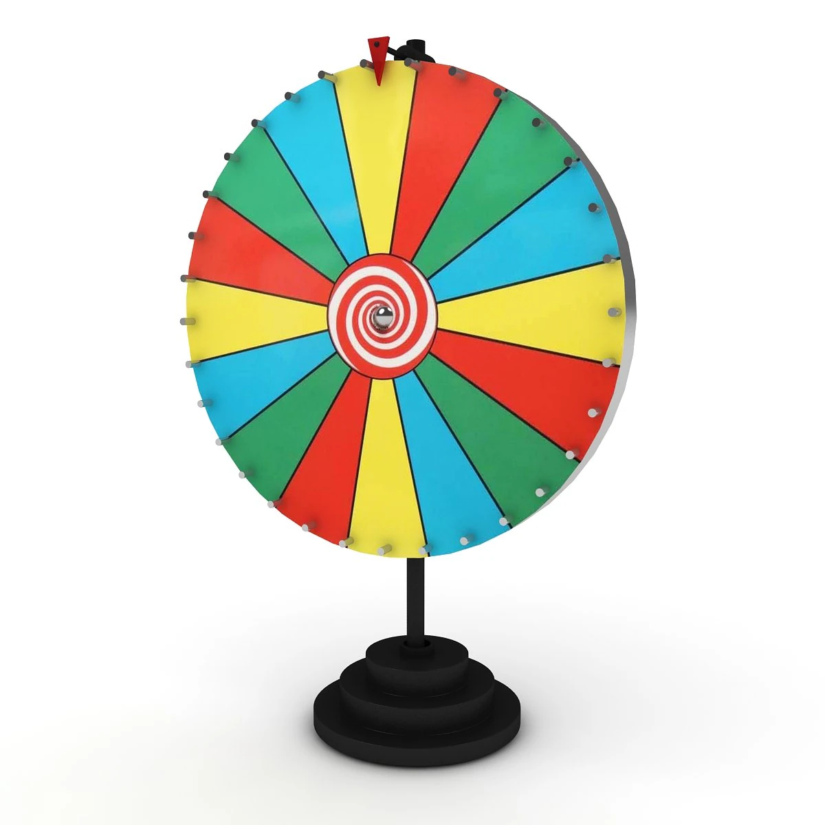 spinning wheel 3D Model .c4d .max .obj .3ds .fbx .stl .blend 