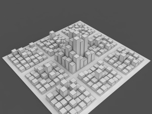 square city 3D Модель