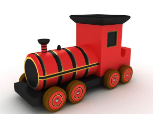 おもちゃの電車 3Dモデル