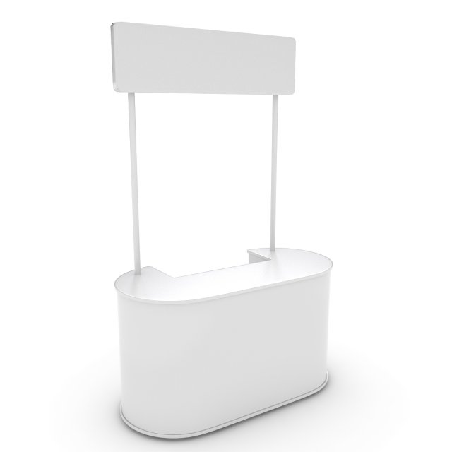 trade stand Model 3D .c4d .max .obj .3ds .fbx .stl .blend 