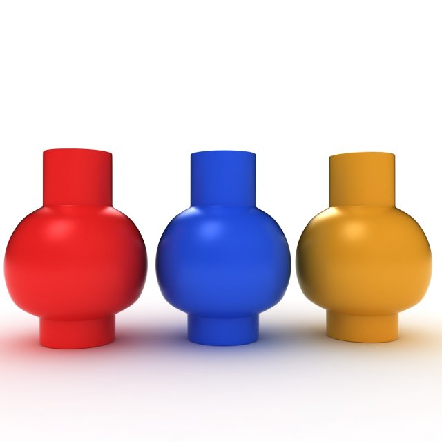 vase Model 3D .c4d .max .obj .3ds .fbx .stl .blend 
