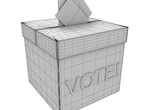 voting box Model 3D