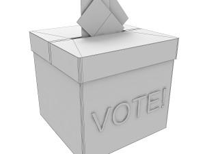 voting box Model 3D