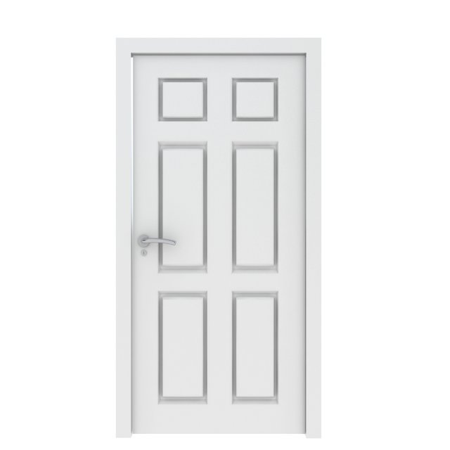 white door 3D 모델 .c4d .max .obj .3ds .fbx .stl .blend 