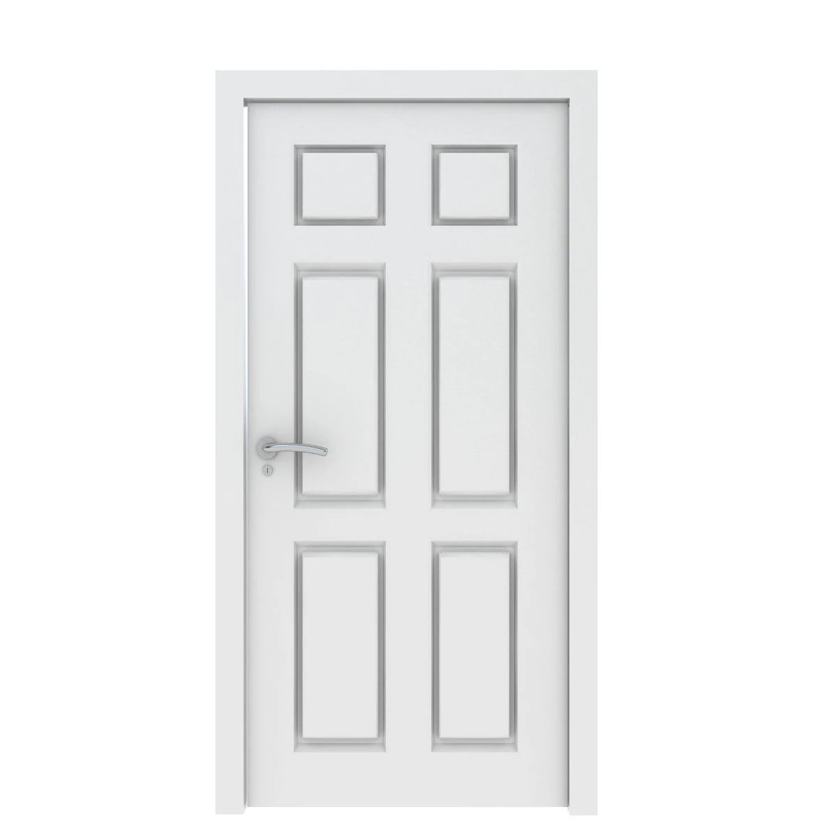 white door 3D Model .c4d .max .obj .3ds .fbx .stl .blend 