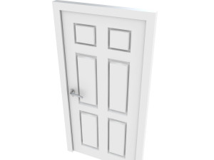 white door 3D 모델