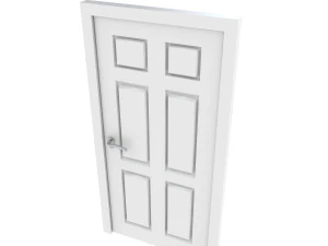 white door 3D Model