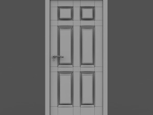 white door 3D 모델