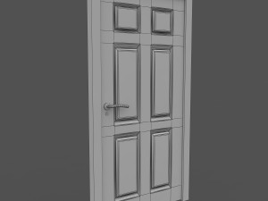 white door 3D 모델