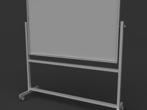 whiteboard with stand 3D Model