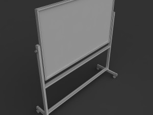 whiteboard with stand 3D Model