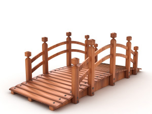 wood bridge Modelo 3D