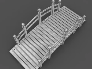 wood bridge 3D Model