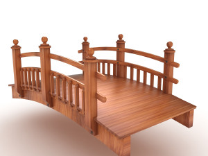 wood bridge 3D Model
