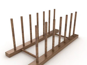 support en bois Modèle 3D