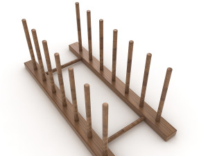 wooden holder 3D-Modell