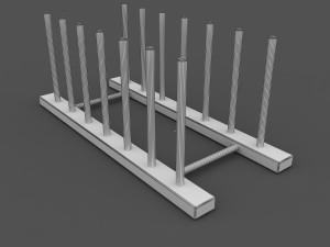 wooden holder 3D-Modell