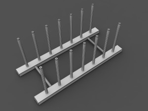wooden holder 3D-Modell