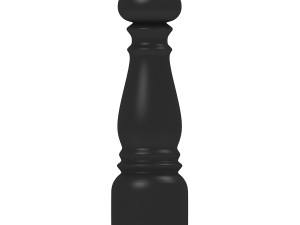 wooden pepper mill 3D Model