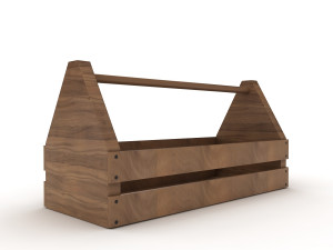 wooden toolbox 3D Модель