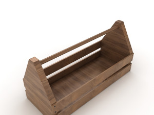 wooden toolbox 3D Модель