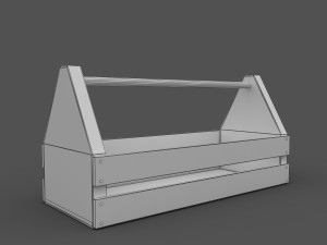 wooden toolbox 3D Модель