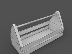 wooden toolbox 3D Модель