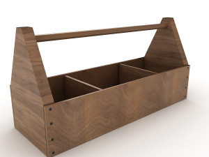 wooden toolbox 3D Model