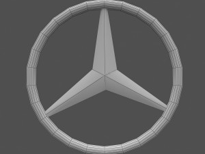 mercedes benz logo 3D Model