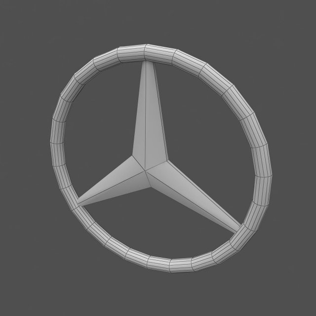 mercedes benz logo 3D Model