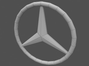 mercedes benz logo 3D Model