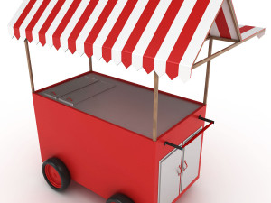 food cart Model 3D