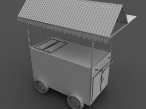 food cart Model 3D