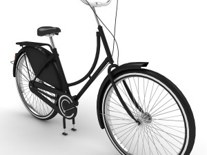azor european city bicycle 3D Model