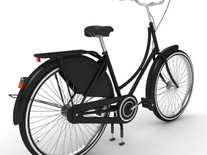 azor european city bicycle Model 3D