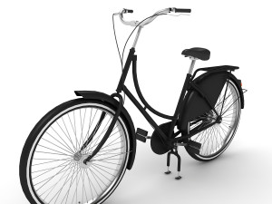 azor european city bicycle Model 3D