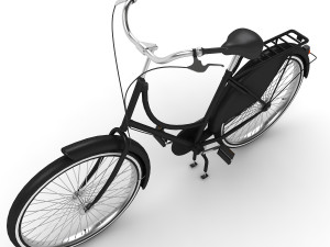azor european city bicycle Model 3D