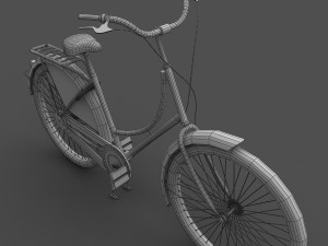 azor european city bicycle Model 3D