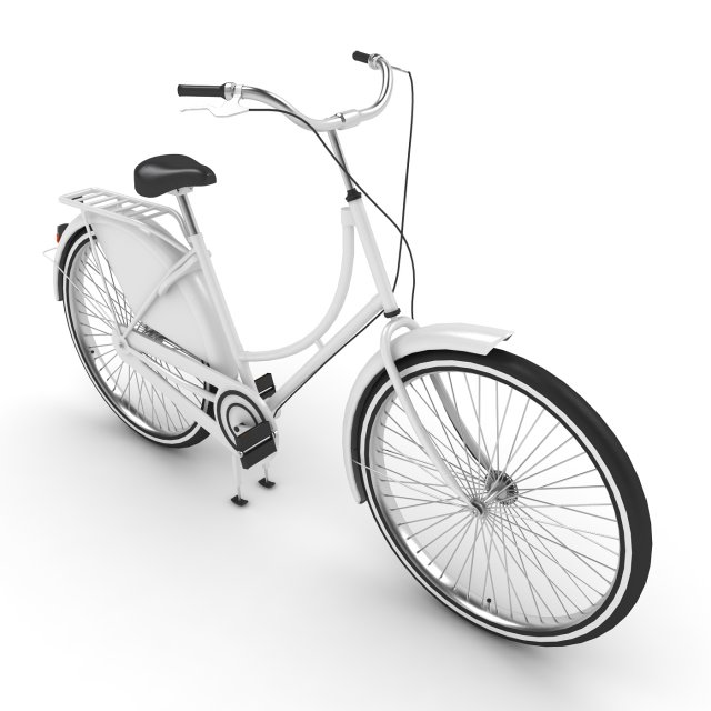azor european city bicycle Modelo 3D .c4d .max .obj .3ds .fbx .stl .blend 
