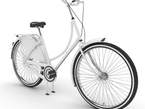 azor european city bicycle Modelo 3D