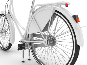 azor european city bicycle Modelo 3D