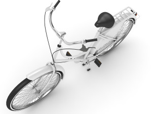 azor european city bicycle Modelo 3D