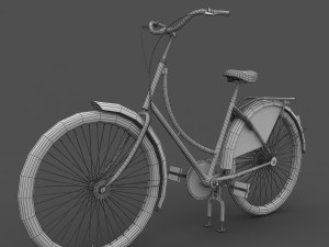 azor european city bicycle Modelo 3D