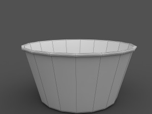 popcorn bowl Modelo 3D